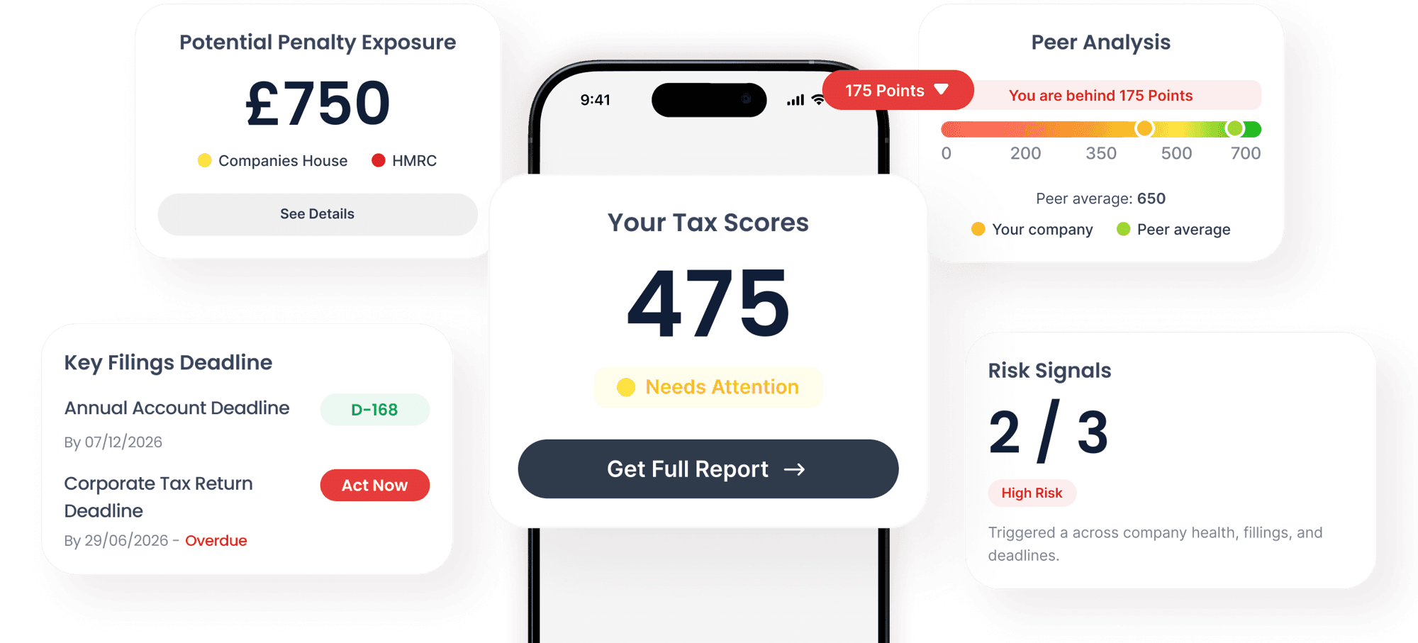 Company risk dashboard